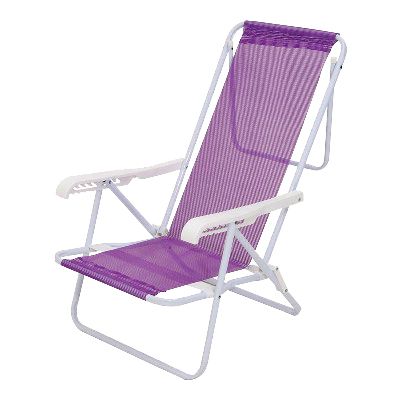 SILLA RECLINABLE 8 Posc.ACERO+EPOXI **MOR**