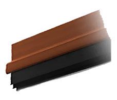 ZÓCALO PARA PUERTA DE ALUMINIO ZÓCALO DE PVC - GOMA MARRÓN